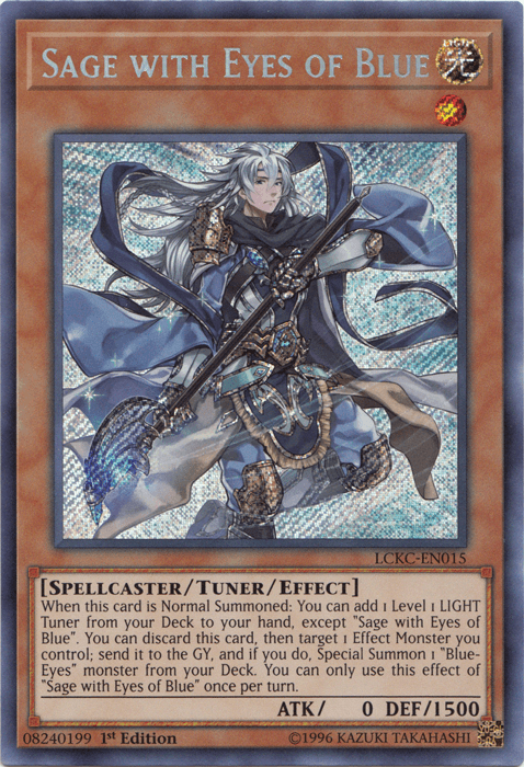 Sage with Eyes of Blue [LCKC-EN015] Secret Rare (ONLINE ORDER ONLY)
