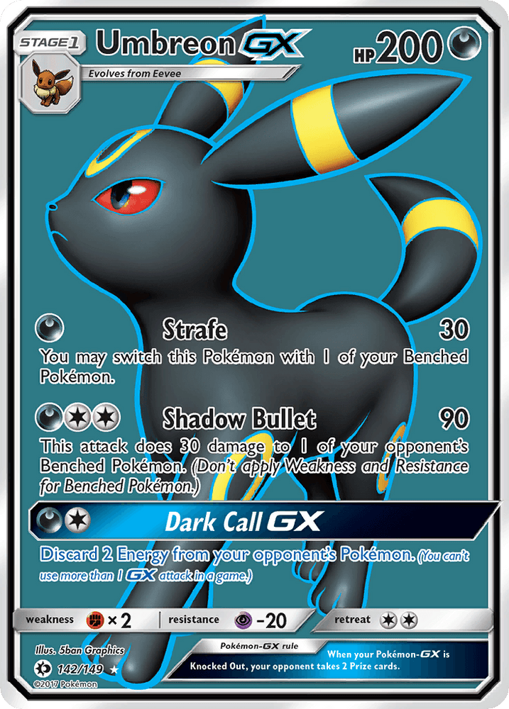Umbreon GX (142/149) [Sun & Moon: Base Set] (Online Only)