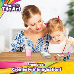 Magnetic Mini Tile Art - Make Your Own Paint Art Craft Set for Kids (ONLINE ORDER ONLY)
