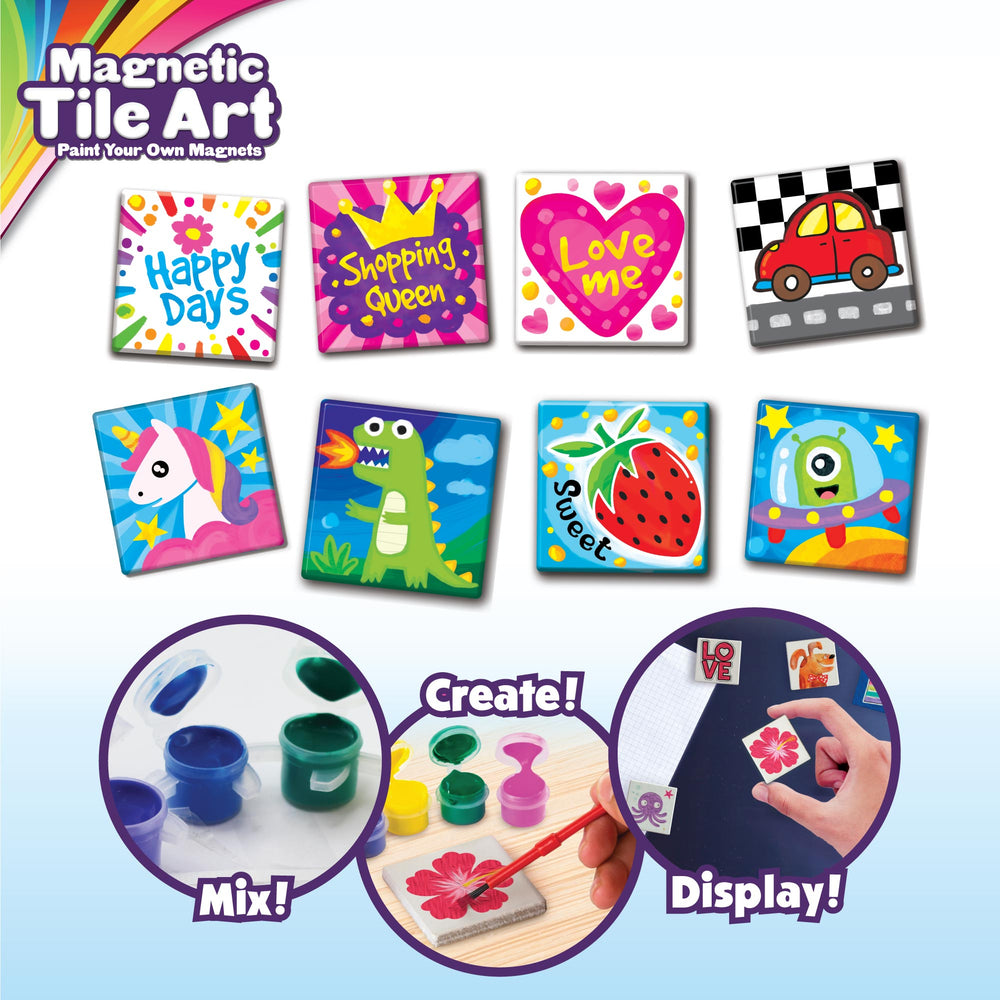 Magnetic Mini Tile Art - Make Your Own Paint Art Craft Set for Kids (ONLINE ORDER ONLY)