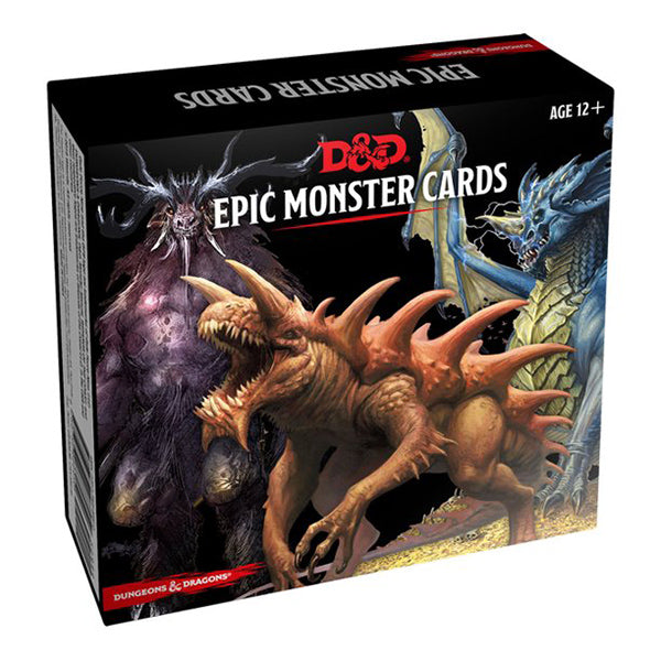 D&D: Monster Cards - Epic Monster Cards (ONLINE ORDER ONLY)