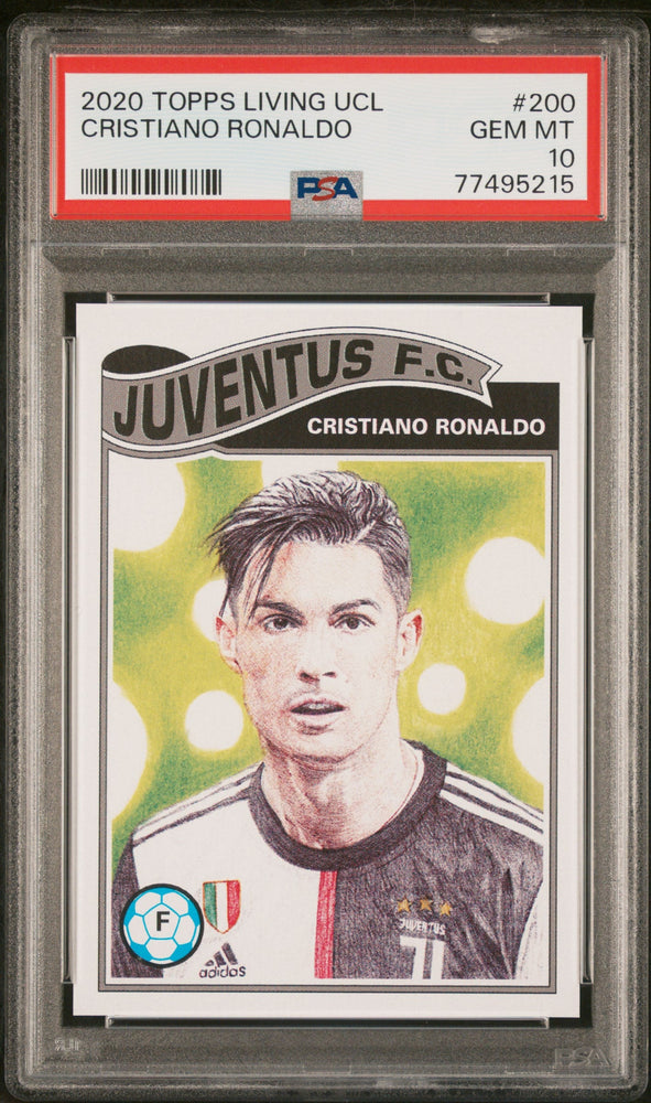 Graded 2020 Topps Living UEFA Champions League Cristiano Ronaldo #200 Soccer Card PSA 10 Gem Mint (ONLINE ORDER ONLY)
