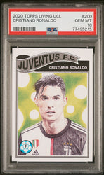 Graded 2020 Topps Living UEFA Champions League Cristiano Ronaldo #200 Soccer Card PSA 10 Gem Mint (ONLINE ORDER ONLY)