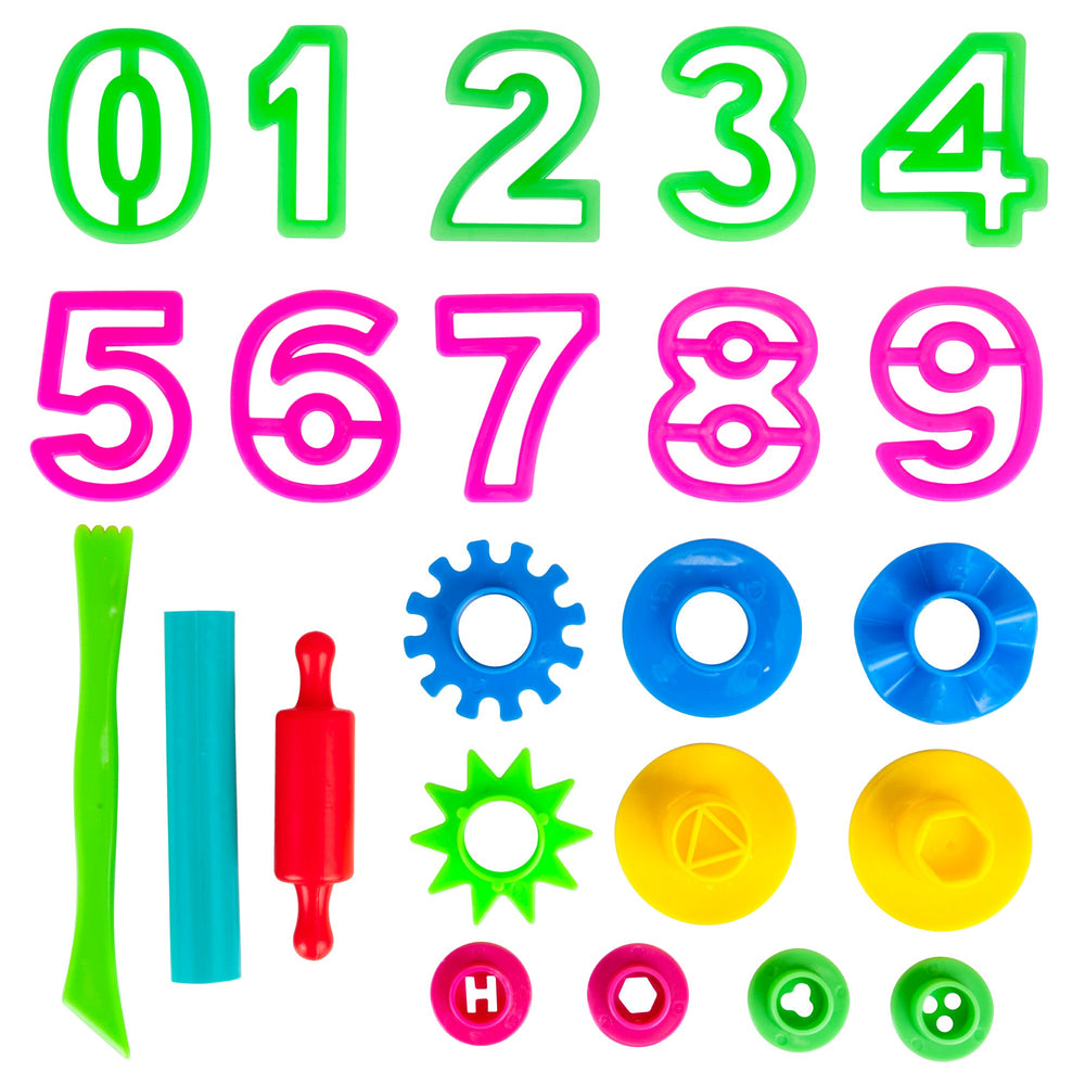 40 Pack Of Party Favors Play Dough + 40 Dough Tools - Bulk Party Pack (ONLINE ORDER ONLY)