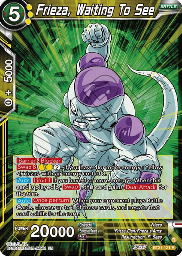 Frieza, Waiting To See (BT21-121) [Wild Resurgence] (ONLINE ORDER ONLY)