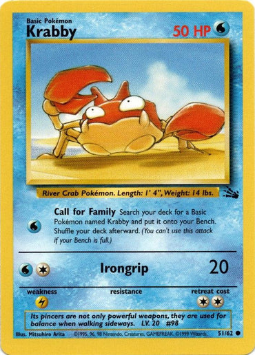 Krabby (51/62) [Fossil Unlimited] (Online Only)