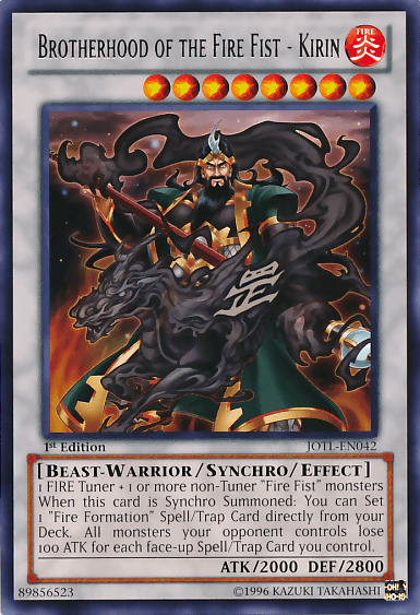 Brotherhood of the Fire Fist - Kirin [JOTL-EN042] Rare (ONLINE ORDER ONLY)