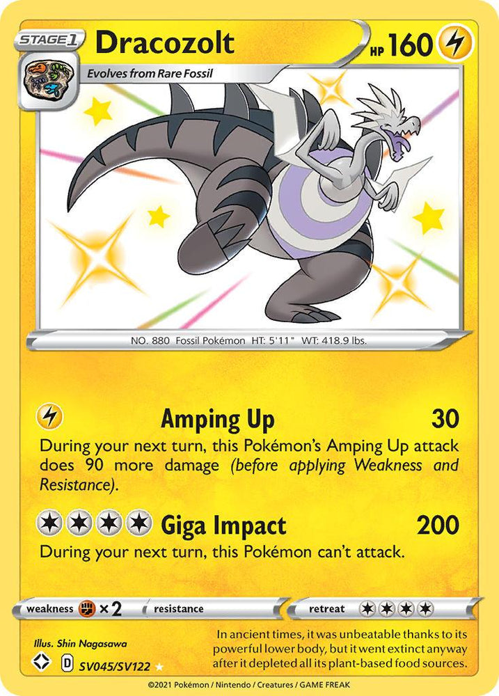 Dracozolt (SV045/SV122) [Sword & Shield: Shining Fates] (Online Only)
