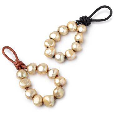 10-11.5mm Lemon Grass Large Hole Baroque Pearls Set of 10 (ONLINE ORDER ONLY)