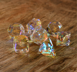 Diamond Prism Multifaceted Glass Dice Set (ONLINE ORDER ONLY)