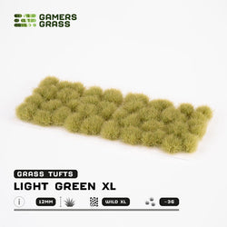 Gamers Grass Tufts: Light Green XL 12mm- Wild XL (ONLINE ORDER ONLY)