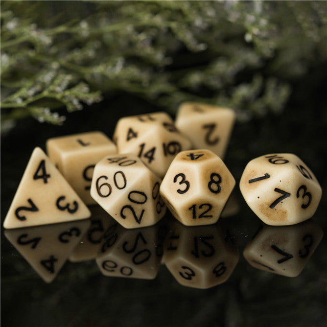 Brown Imitation Stone DND Dice RPG Resin Dice (46g) (Online Only)