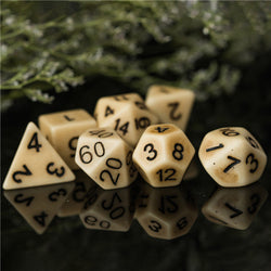 Brown Imitation Stone DND Dice RPG Resin Dice (46g) (Online Only)