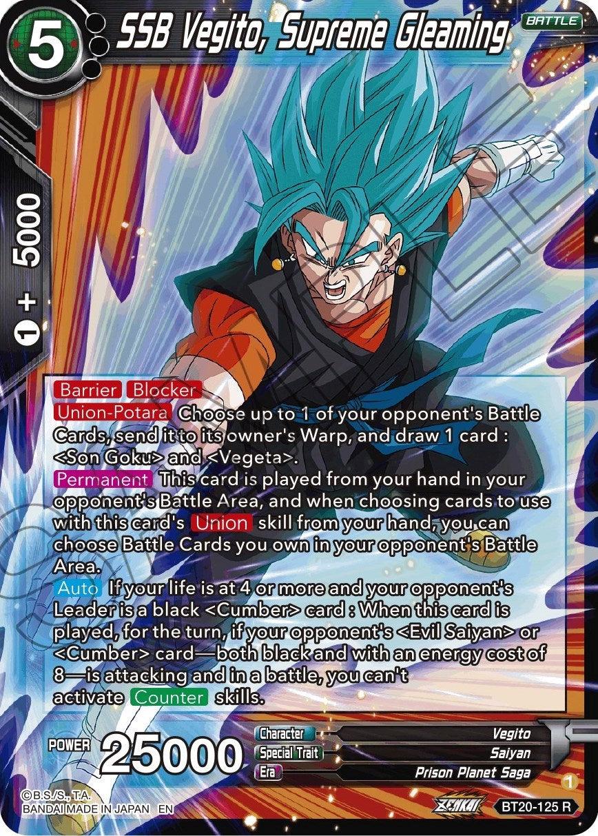 SSB Vegito, Supreme Gleaming (BT20-125) [Power Absorbed] (ONLINE ORDER ONLY)