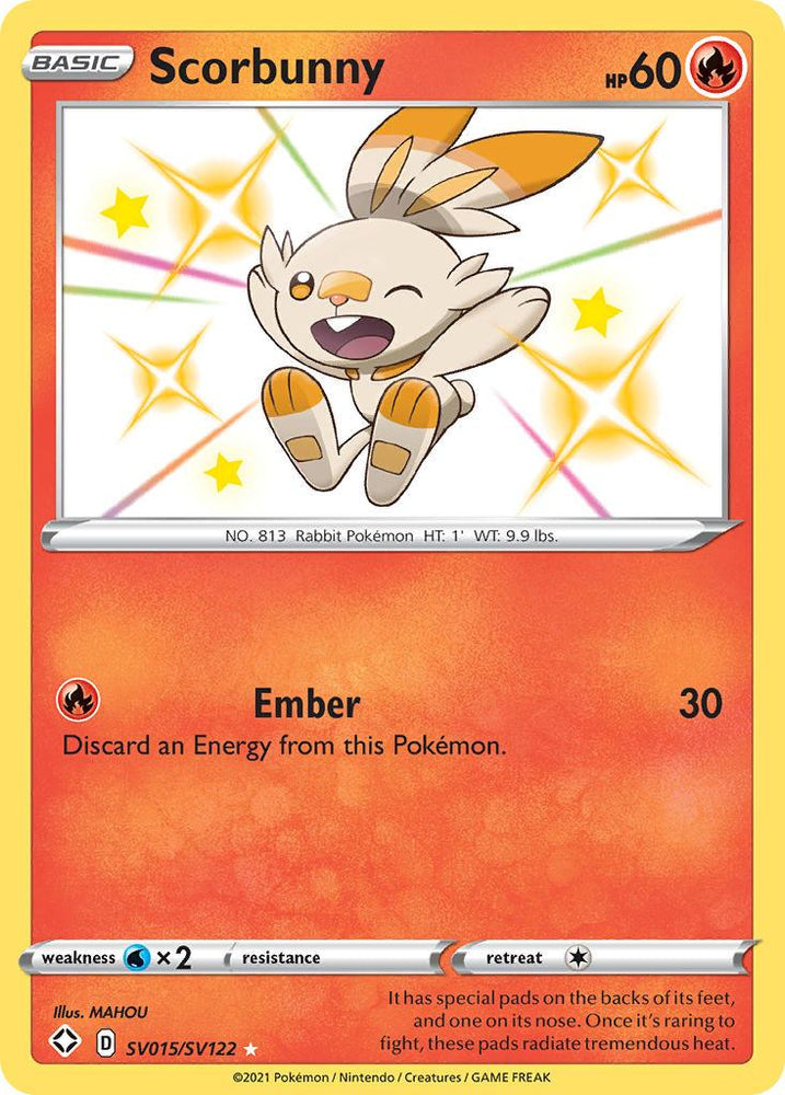Scorbunny (SV015/SV122) [Sword & Shield: Shining Fates] (Online Only)