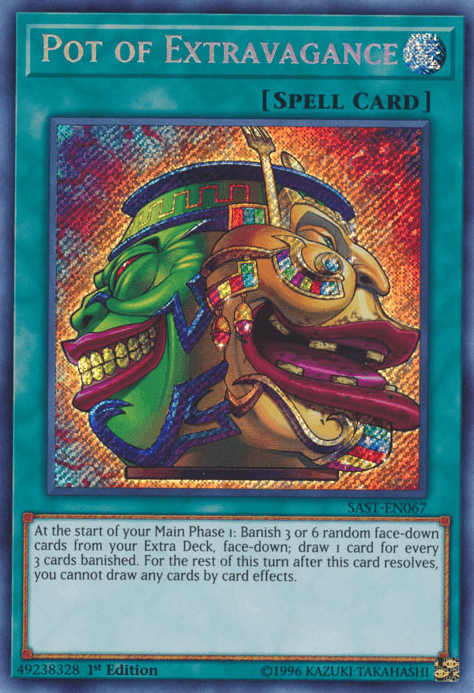Pot of Extravagance [SAST-EN067] Secret Rare (ONLINE ORDER ONLY)