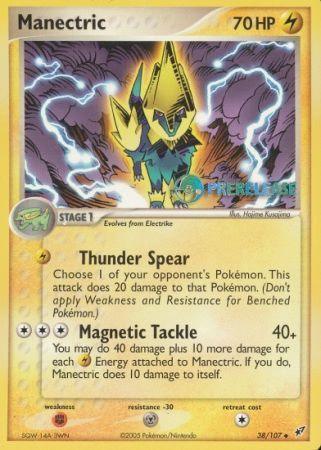 Manectric EX (38/107) (Deoxys Prerelease Promo) [Nintendo: Black Star Promos] (Online Only)