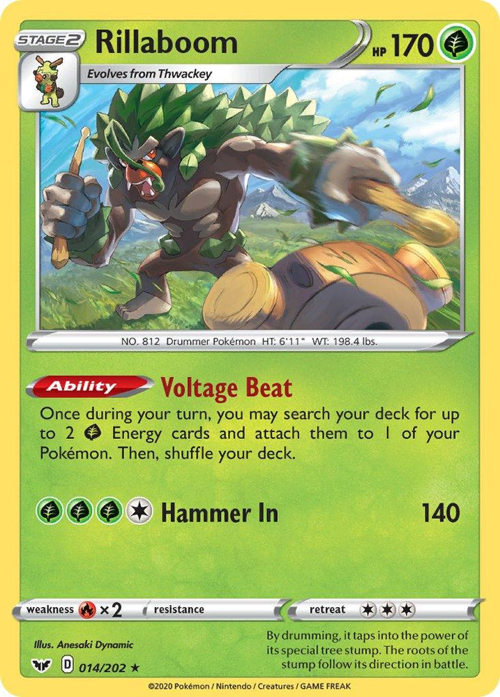 Rillaboom (014/202) (Theme Deck Exclusive) [Sword & Shield: Base Set] (Online Only)