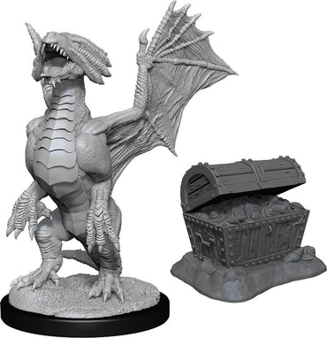 D&D: Nolzur's Marvelous Miniatures - Bronze Dragon Wyrmling & Pile of Sea found Treasure (ONLINE ORDER ONLY)