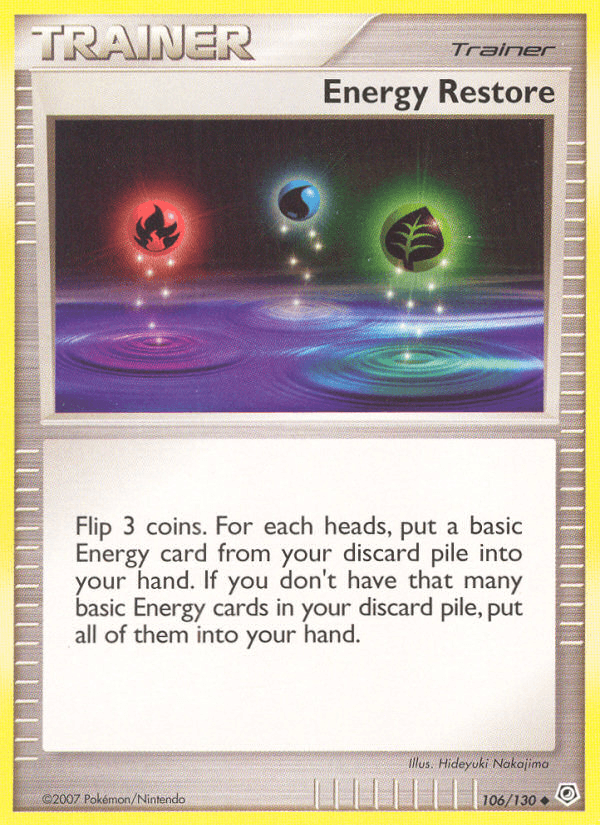 Energy Restore (106/130) [Diamond & Pearl: Base Set] (Online Only)