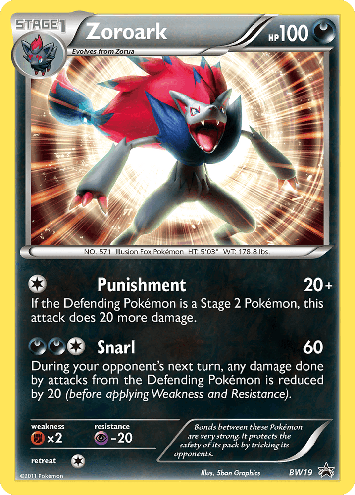 Zoroark (BW19) [Black & White: Black Star Promos] (Online Only)