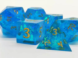 Permafrost Forged in Frost Dice Set (Resin Dice) Sharp Edge Dice (Online Only)