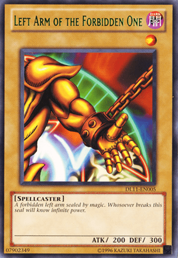 Left Arm of the Forbidden One (Green) [DL11-EN005] Rare (ONLINE ORDER ONLY)