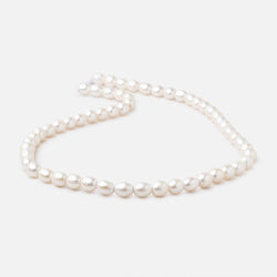 7x6-8x7mm Off White Oval 2.5mm Drill Hole Freshwater Pearls 53 pieces (ONLINE ORDER ONLY)