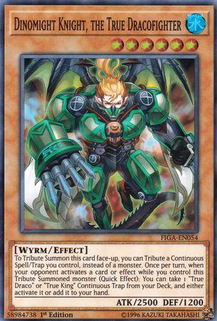 Dinomight Knight, the True Dracofighter [FIGA-EN054] Super Rare (ONLINE ORDER ONLY)