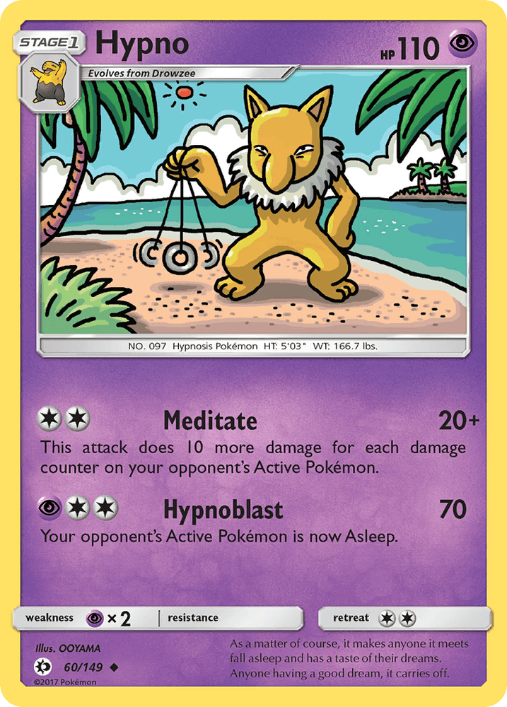 Hypno (60/149) [Sun & Moon: Base Set] (Online Only)
