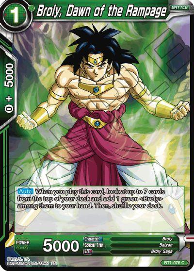 Broly, Dawn of the Rampage (Reprint) (BT1-076) [Battle Evolution Booster] (ONLINE ORDER ONLY)