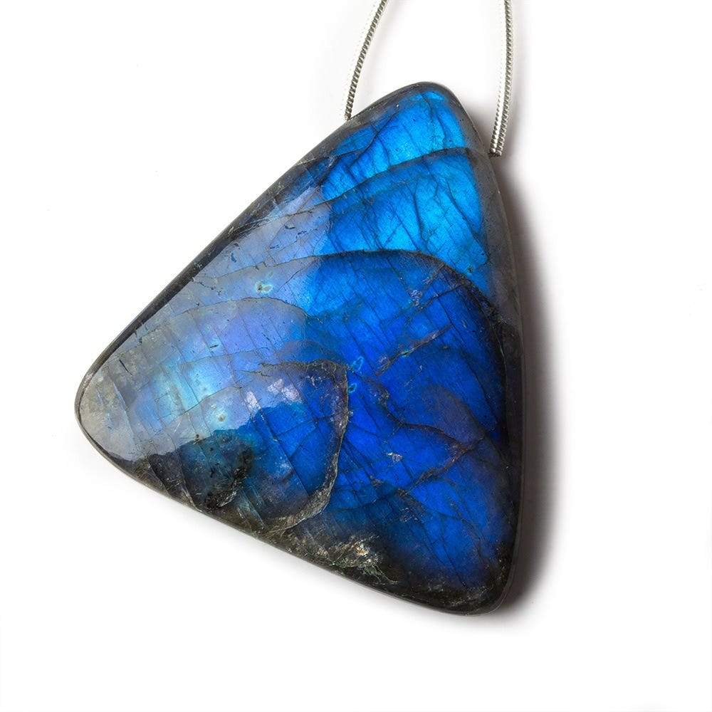 78x32x7mm Neon Blue Labradorite fancy shape focal bead 1 piece (ONLINE ORDER ONLY)