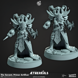 3D Printed Cast n Play The Savant Primer Artificer Aethernals Collection 28mm 32mm D&D (Online Only)