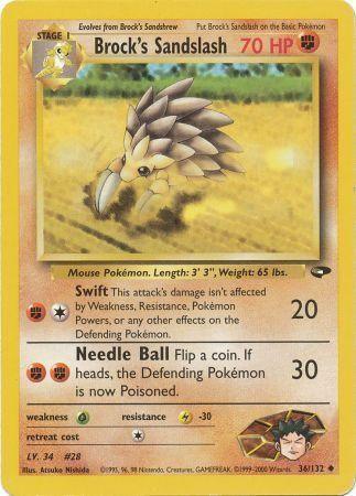 Brock's Sandslash (36/132) [Gym Challenge Unlimited] (Online Only)
