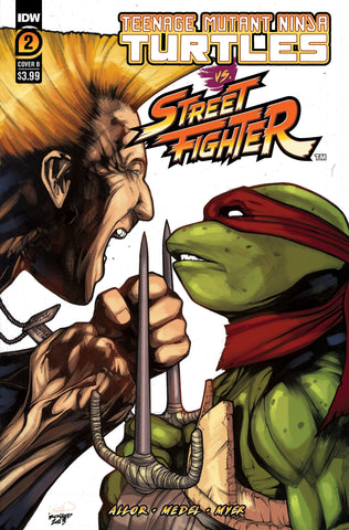 Teenage Mutant Ninja Turtles TMNT Vs Street Fighter #2 (Of 5) B Alex Sanchez Variant (07/19/2023) Idw (ONLINE ORDER ONLY)