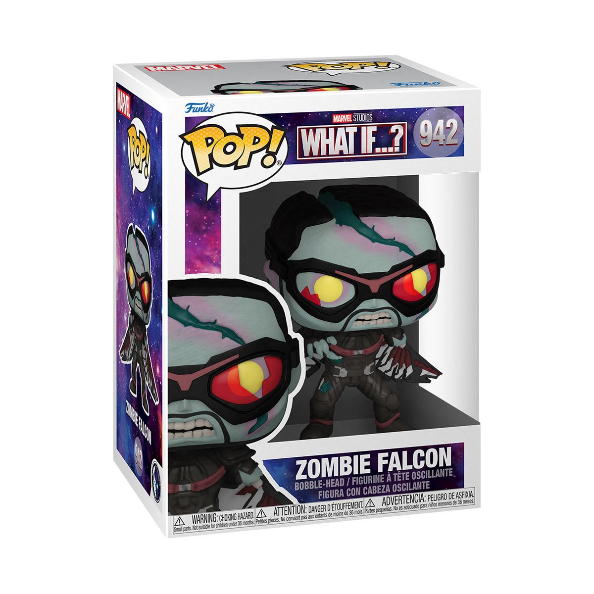 Pop! Marvel: What If...? - Zombie Falcon #942  Vinyl Figure (Online Order Only)