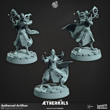 3D Printed Cast n Play Aethernal Artificer Aethernals Collection 28mm 32mm D&D (Online Only)