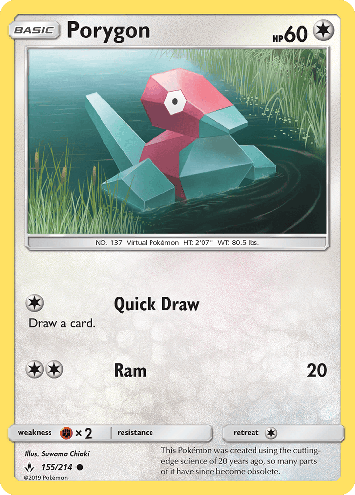 Porygon (155/214) [Sun & Moon: Unbroken Bonds] (Online Only)