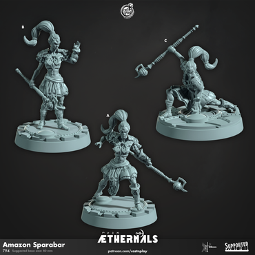 3D Printed Cast n Play Amazon Sparabar Aethernals Collection 28mm 32mm D&D (Online Only)