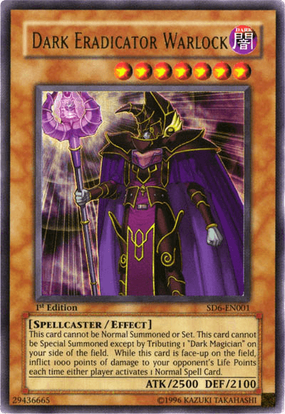 Dark Eradicator Warlock [SD6-EN001] Ultra Rare (ONLINE ORDER ONLY)