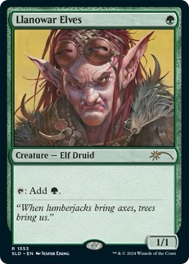 Llanowar Elves (1553) (Rainbow Foil) [Secret Lair Drop Series]