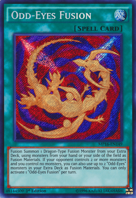 Odd-Eyes Fusion [MP16-EN149] Secret Rare (ONLINE ORDER ONLY)