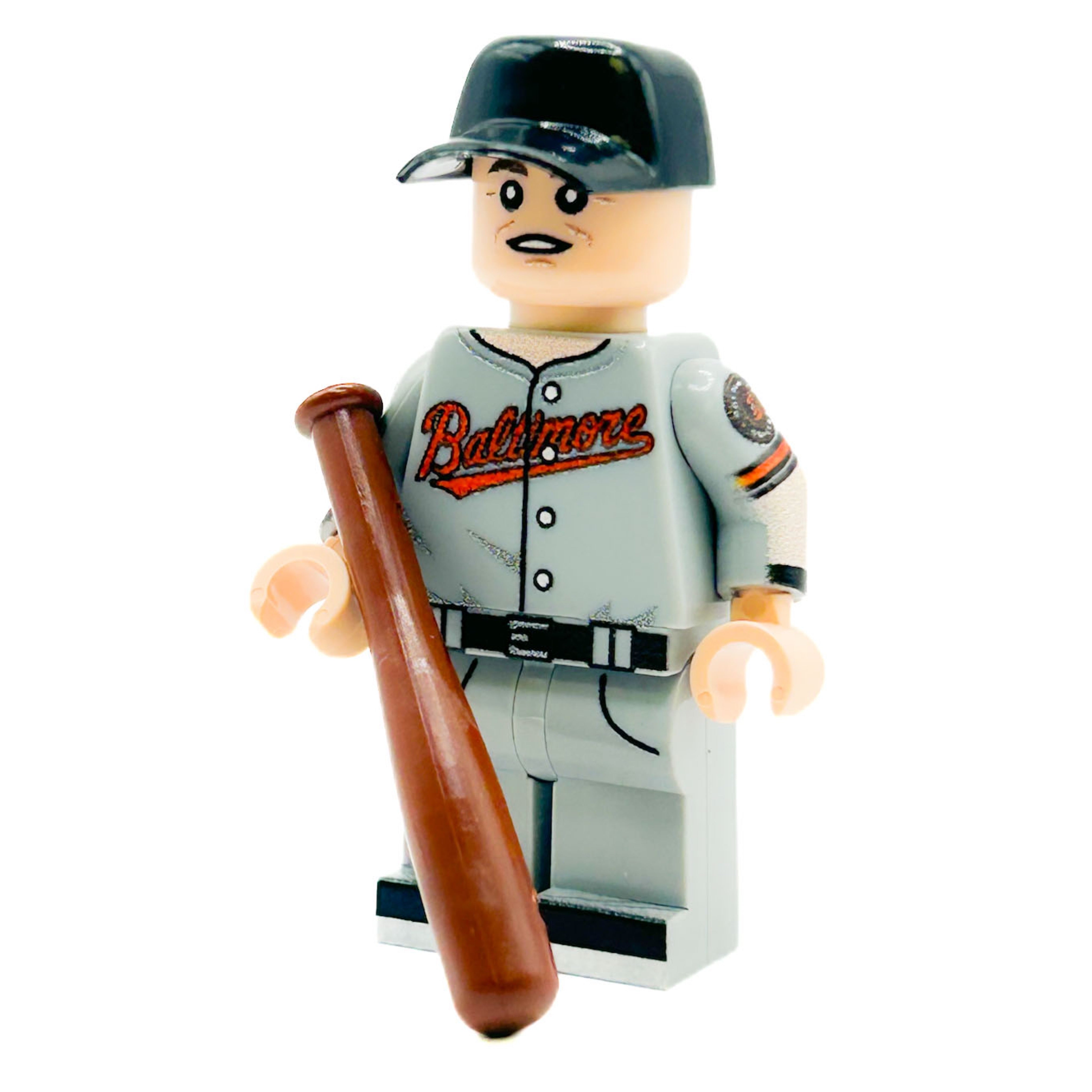 Gunner #2 Baltimore Baseball Player Minifig made using LEGO parts (Online Order Only)