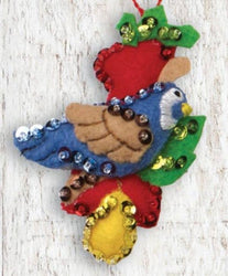 Bucilla 12 Days of Christmas Felt Ornament Kit – Set of 12 Holiday Ornaments (ONLINE ORDER ONLY)