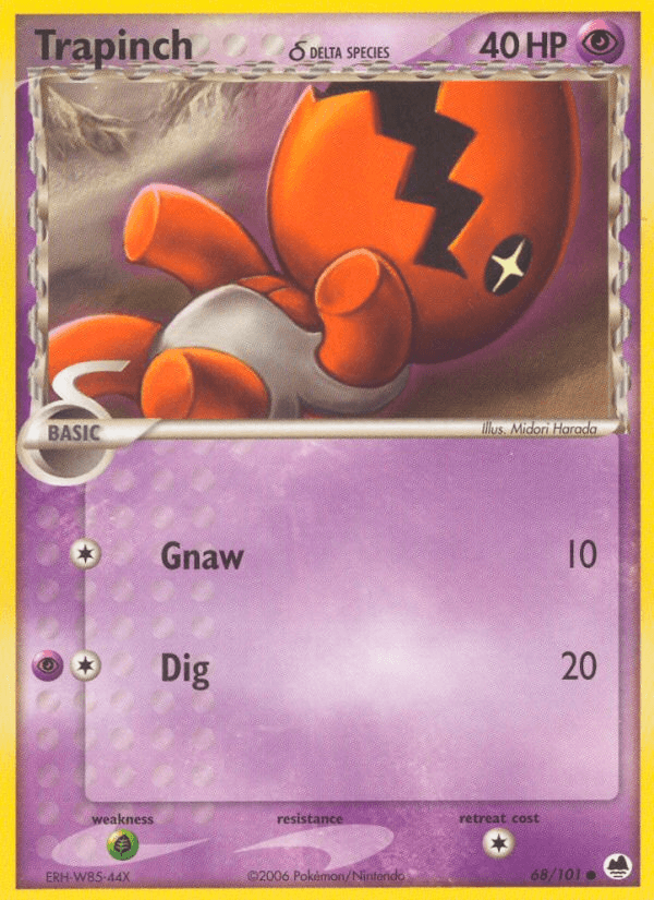 Trapinch (68/101) (Delta Species) [EX: Dragon Frontiers] (Online Only)