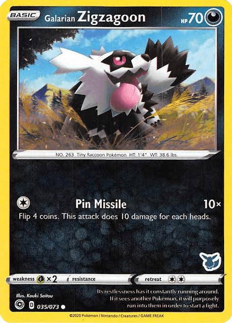 Galarian Zigzagoon (035/073) (Eevee Deck) [Battle Academy 2022] (Online Only)