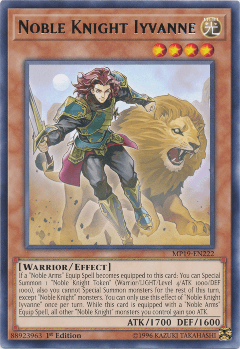 Noble Knight Iyvanne [MP19-EN222] Rare (ONLINE ORDER ONLY)