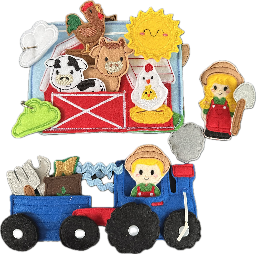 Interactive Farm Animal Quiet Book, Finger Puppet Activity Book for
Kids, Teacher Educational Tool (ONLINE ORDER ONLY)