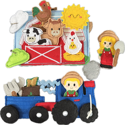 Interactive Farm Animal Quiet Book, Finger Puppet Activity Book for
Kids, Teacher Educational Tool (ONLINE ORDER ONLY)