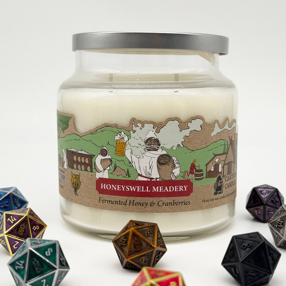 Cantrip Candles - Honeyswell Meadery (16 oz Glass Candle) (ONLINE ORDER ONLY)